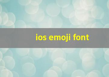 ios emoji font